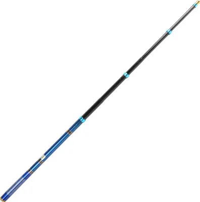 Image de Canne à pêche portable ultralégère de voyage, canne à main télescopique en fibre de carbone (4,5 m)