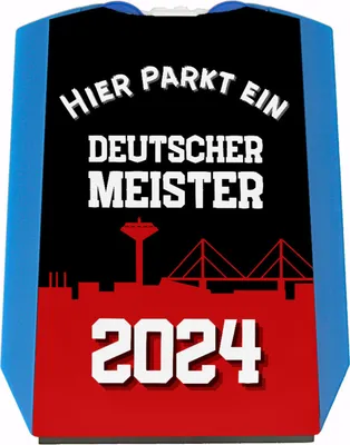 Produktbild von Leverkusen Parkscheibe mit Spruch Hier parkt ein Deutscher Meister 2024