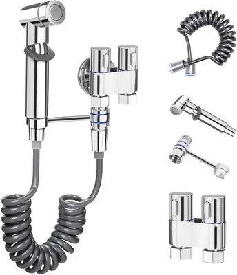 Produktbild von Famanu Handdusche für Toilette - Bidet Sprayer mit Schlauch und Halter