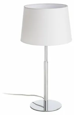 Image de BROADWAY table blanc chrome 230V LED E27 15W