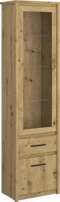 Obrázek produktu pro Kondela Vitrína Airon 1D1W1S - dub artisan