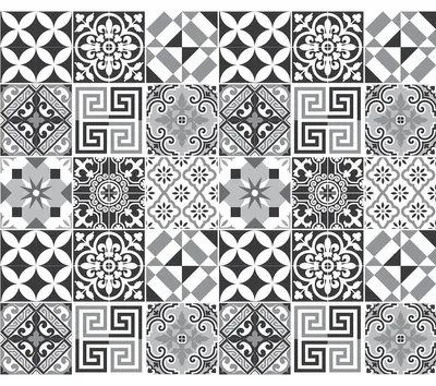 Image de Autocollants décoratifs pour meubles – Autocollants pour la cuisine et le salon – 30 autocollants décoratifs pour meubles – 30 autocollants de 15 x 15 cm