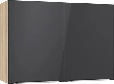 Produktbild von Optifit Hängeschrank Linus984 BxTxH 100 x 34,9 x 70,4 cm anthrazit glänzend zerlegt KFLI OM106-8+