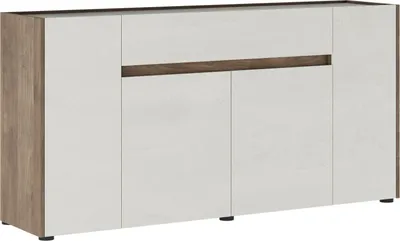 Image de Cirimido - Buffet, 170x40x85h cm Blanc, un Tiroir