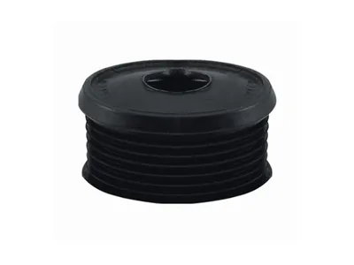Produktbild von STEDO Euro WC-Spülrohrverbinder Ø 55 mm für Druckspülrohr schwarz, ohne Rosette