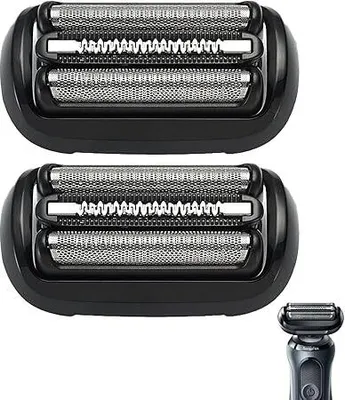 Produktbild von 2stk 53B Scherkopf Kompatibel mit Braun Series 5 und 6 Rasierer Herren 5018S, 5049s,5762,5764,6075cc,6020s,6040cs Scherköpfe Ersatzscherteil Ersatzsch