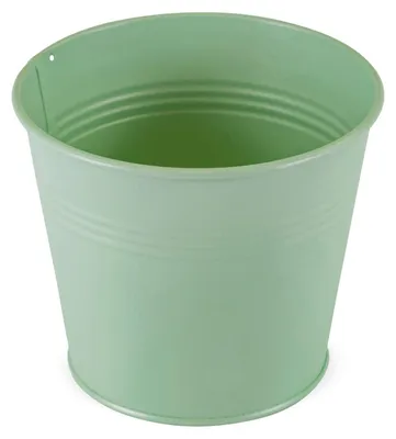 Produktbild von Blumentopf aus Metall in mint 14 x 13 cm