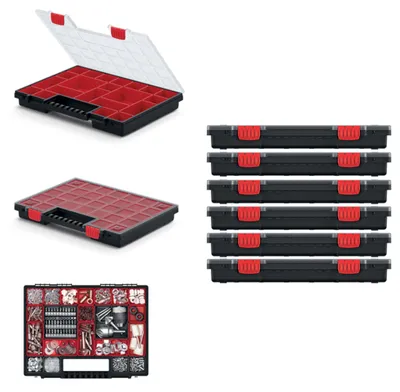 Produktbild von Kistenberg 6er Set Norb Sortierbox Ordungshelfer Sortierbox Kleinteilemagazin