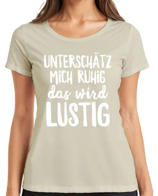 Immagine prodotto di Non sottovalutarmi sarà divertente dire sfacciato umorismo divertimento signore T-shirt, natura, M