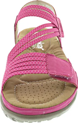 Produktbild von Rieker Damen Sandale Trekking Outdoor Stretch Klettverschluss 64870, Größe:40 EU, Farbe:Pink