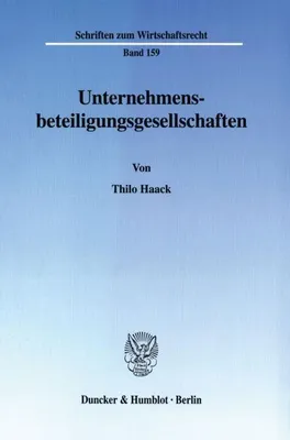 Produktbild von Haack, T: Unternehmensbeteiligungsges.