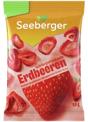 Produktbild von Seeberger Gefriergetrocknete Erdbeeren 15g
