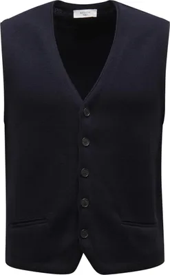 Imagen del producto de Chaleco de hombre "Become Man", mezcla de lana, color azul. (Modelo M8395)