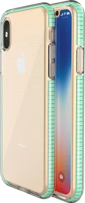 Produktbild von Spring Hülle TPU für iPhone XS/X - Hellgrün KP8666