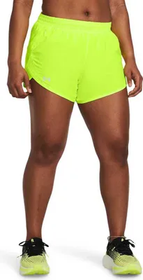 Produktbild von Under Armour Fly By 3in Kurze Hose Gelb L Frau Gelb L