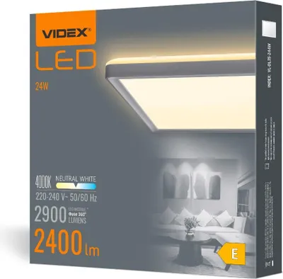 Produktbild von Deckenleuchte LED VIDEX LED CEILING DL3S 24W WHITE 4K