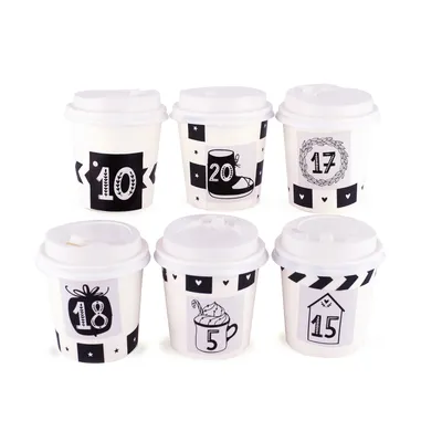 Produktbild von Adventskalender zum Befüllen "B/W Cup"