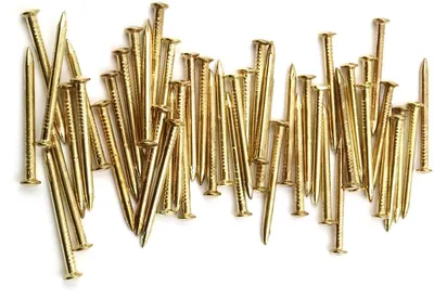 50x Stahlnägel 3,0 x 40 mm - Lenskop - Messing