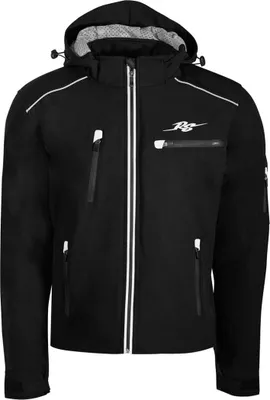 Image de Rusty Stitches Stan blouson textile pour moto, noir/blanc, 3XL