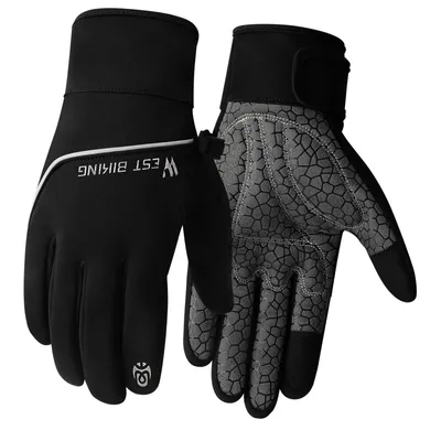 Immagine prodotto di Guanti sportivi e guanti touchscreen West Biking Unisex, taglia S - Nero