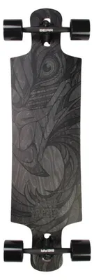 Produktbild von Landyachtz Drop Hammer 36.5 Black Eagle Drop Through Longboard für Cruising, Carving und Freeride