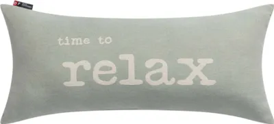 Produktbild von David Fussenegger Kissen gefüllt Havanna 'time to relax' 26 x 60 cm Hellgrün