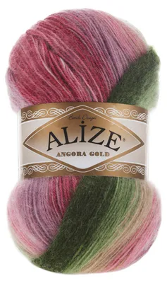 100g Farbverlaufsgarn Alize Angora Gold Batik 2527 Wassermelone