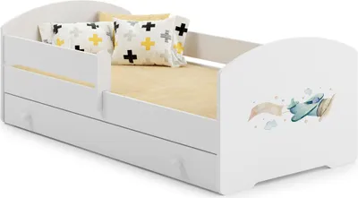 Obrázek produktu pro Dětská postel LUK 140x70 se šuplíkem - Letadlo