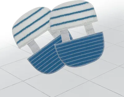 Produktbild von Livington Prime Steam Scrubber Mikrofaserpads - 2 Stück Doppel-Mikrofaserbezüge