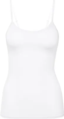 Zdjęcie produktu dla CALIDA damski top spaghetti - Natural Comfort, kamizelka, top, jersey, jednokolorowy biały M (44/46)