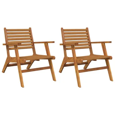 Produktbild von vidaXL Gartenstühle 2 Stk. Massivholz Akazie