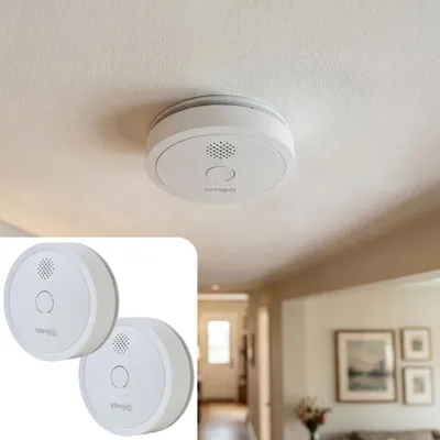 Produktbild von 2er Set WLAN Rauchmelder mit App-Benachrichtigung – Smart vernetzter Feuermelder nach EN 14604 mit 85dB Alarm & 5 Jahren CR123A Batterielebensdauer