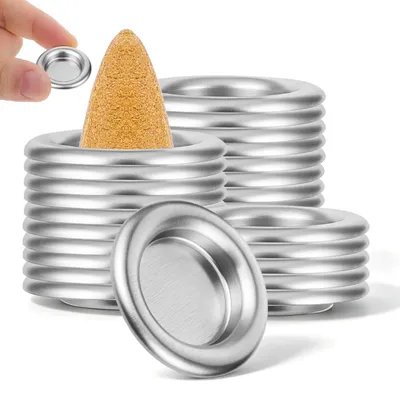 Produktbild von Räucherkegelhalter - Aus Aluminiumlegierung - Für Räucherkegel - 30 Stück