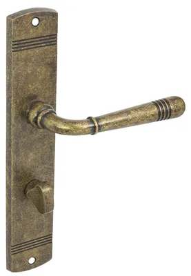 Produktbild von DOMINO Türgriff-Garnitur LOFT M75 WC Bronze antik