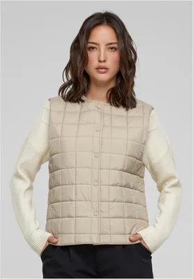 Imagen del producto de Chaleco para mujer Urban Classics, modelo Liner Vest, color arena - talla XS