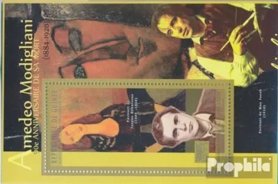 Produktbild von Briefmarken Guinea 2010 Mi Block 1889 (kompl. Ausgabe) postfrisch 90. Todestag von Amadeo Modigliani