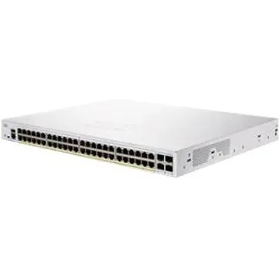 Produktbild von Cisco CBS350-48P-4X-UK, Managed, L2/L3, Gigabit Ethernet (10/100/1000), Power over Ethernet (PoE), Rack-Einbau