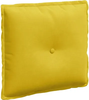 Obrázek produktu pro vidaXL Zadní polštář žlutý 50 x 45 cm manšestrová tkanina