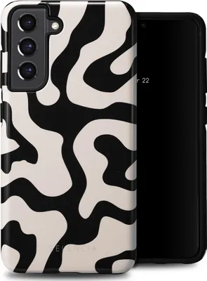 Image de Selencia Vivid Backcover pour le Samsung Galaxy S21 FE - Art Wave Black