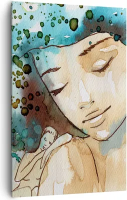 Produktbild von Bild auf Leinwand - Leinwandbild - Einteilig - Frau modern - 80x120cm - Wand Bild - Wanddeko - Wandbilder - Leinwanddruck - Kunstdruck - Wanddekoration - Leinwand bilder - Wandbild - PA80x120-3580