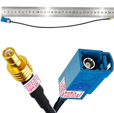 Produktbild von Kabel Fakra (F) Antennenadapter Kupplung auf SMB (M) Stecker GPS Navi DAB+