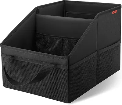 Immagine prodotto di Organizzatore per auto, dimensioni 40 x 25 x 24 cm, con maniglie e tasche a rete, adatto per i sedili anteriori e posteriori, ideale per l'auto