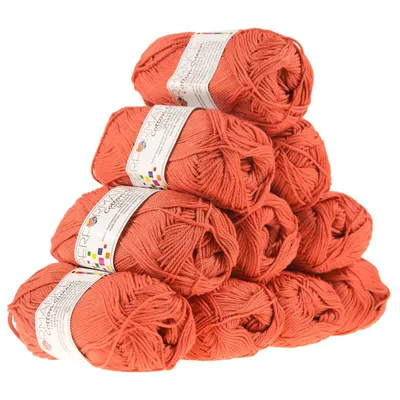 Strickwolle Cotton Queen orange