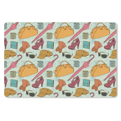 Produktbild von MuchoWow® Mauspad Mousepad Kleidung - Regenschirm - Jahreszeiten - Design 27x18 cm - Mousepads - Maus Mat - Pad - Mausunterlage - Büroartikel - Desk Matten