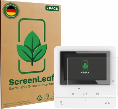 Produktbild von 2x ScreenLeaf Schutzfolie für Biticino 344672 nachhaltiger Displayschutz Display Schutz Folie Klar Transparent