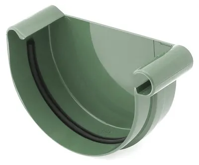 Immagine prodotto di BRYZA, profilo per canalina, lato superiore, destro, in plastica, diametro 75 mm, colore verde RAL 6020