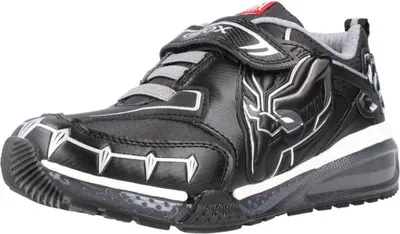 Produktbild von Geox J Bayonyc B.B Kle k der Black Panther Gedruckt E zel Riemen Turnschuhe Schwarz – 7,5 Großbritannien - 25 EU - 8,5 US / Schwarz