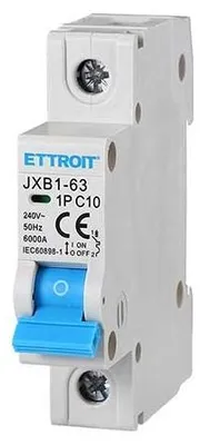 Immagine prodotto di Interruttore magnetotermico 1P 10 A 6 kA ETTROIT JX111060