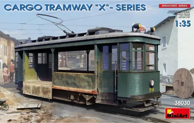 Imagen del producto de MiniArt 1:35. Modelo de plástico de tranvía de transporte, serie X