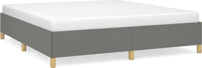 Produktbild von vidaXL Boxspringbettgestell Dunkelgrau 180x200 cm Stoff
